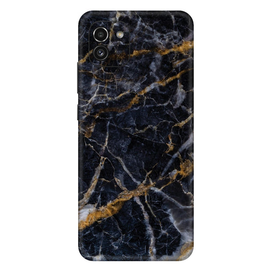 Black and Gold Marble Mobile Skin – Luxurious Printed Marble Design for Smartphones