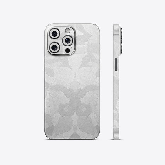 White Camouflage Textured Mobile Skin - Sleek & Minimalist Protection
