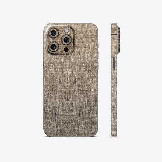 Denim Tan Fabric Textured Mobile Skin - Stylish & Rugged Protection