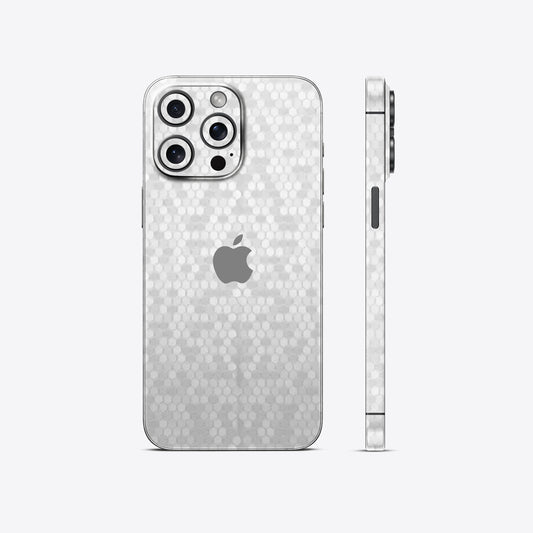 Honeycomb White Textured Mobile Skin - Clean & Modern Protection