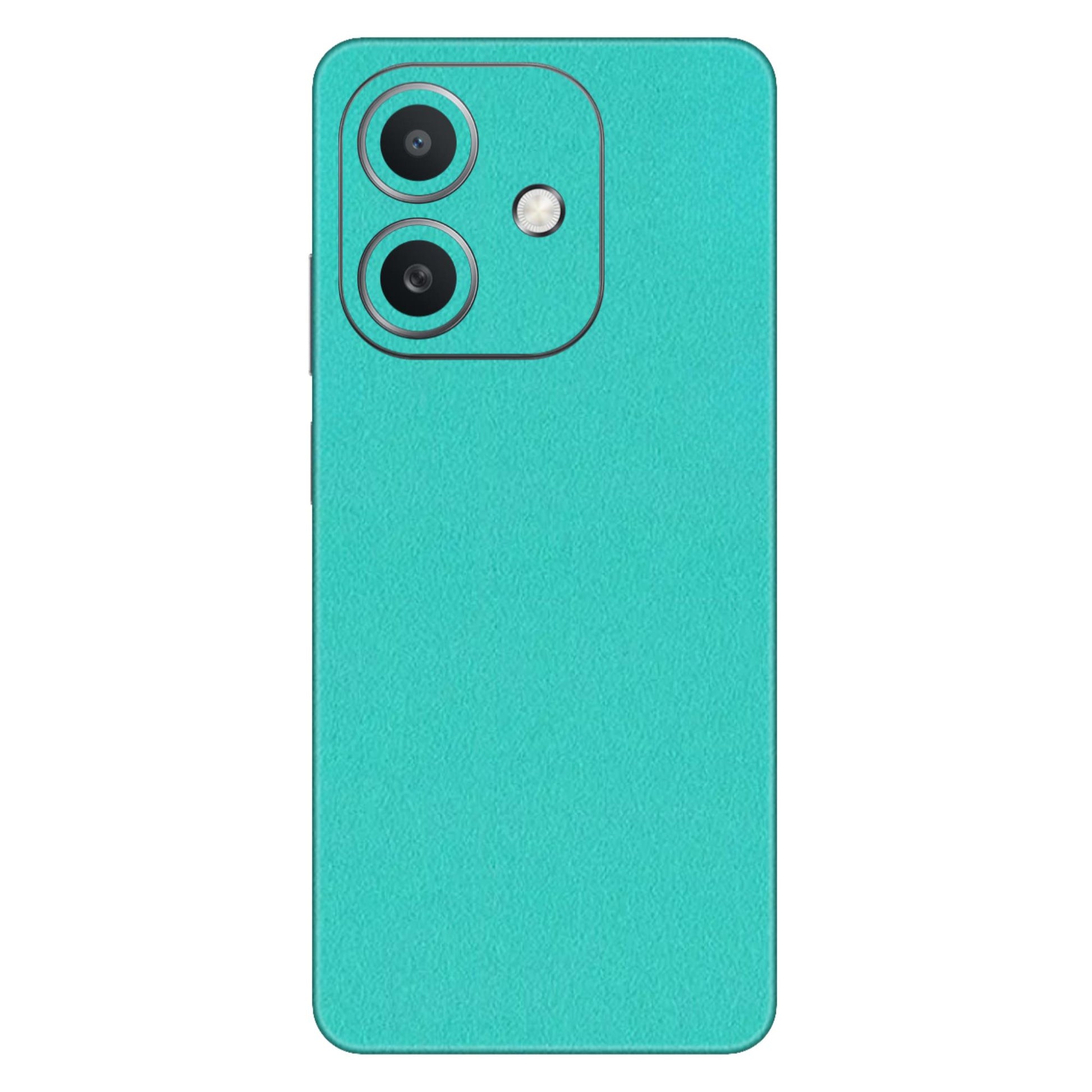Aqua Green Matte Plain Color Mobile Skin – Simple, Clean Protection for Your Phone