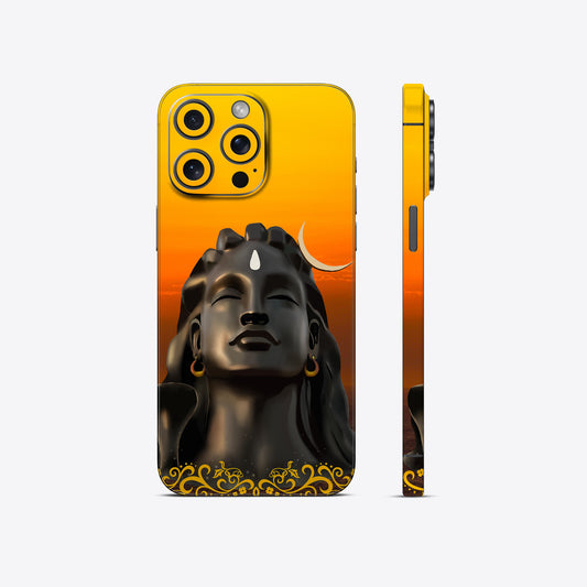 Adiyogi Mahadev Sunset Mobile Skin – Divine God Design with Premium Protection