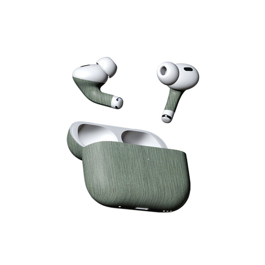 Linen Green Textured Material