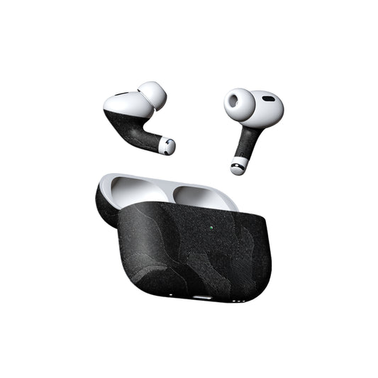 Black Camouflage Texture Material