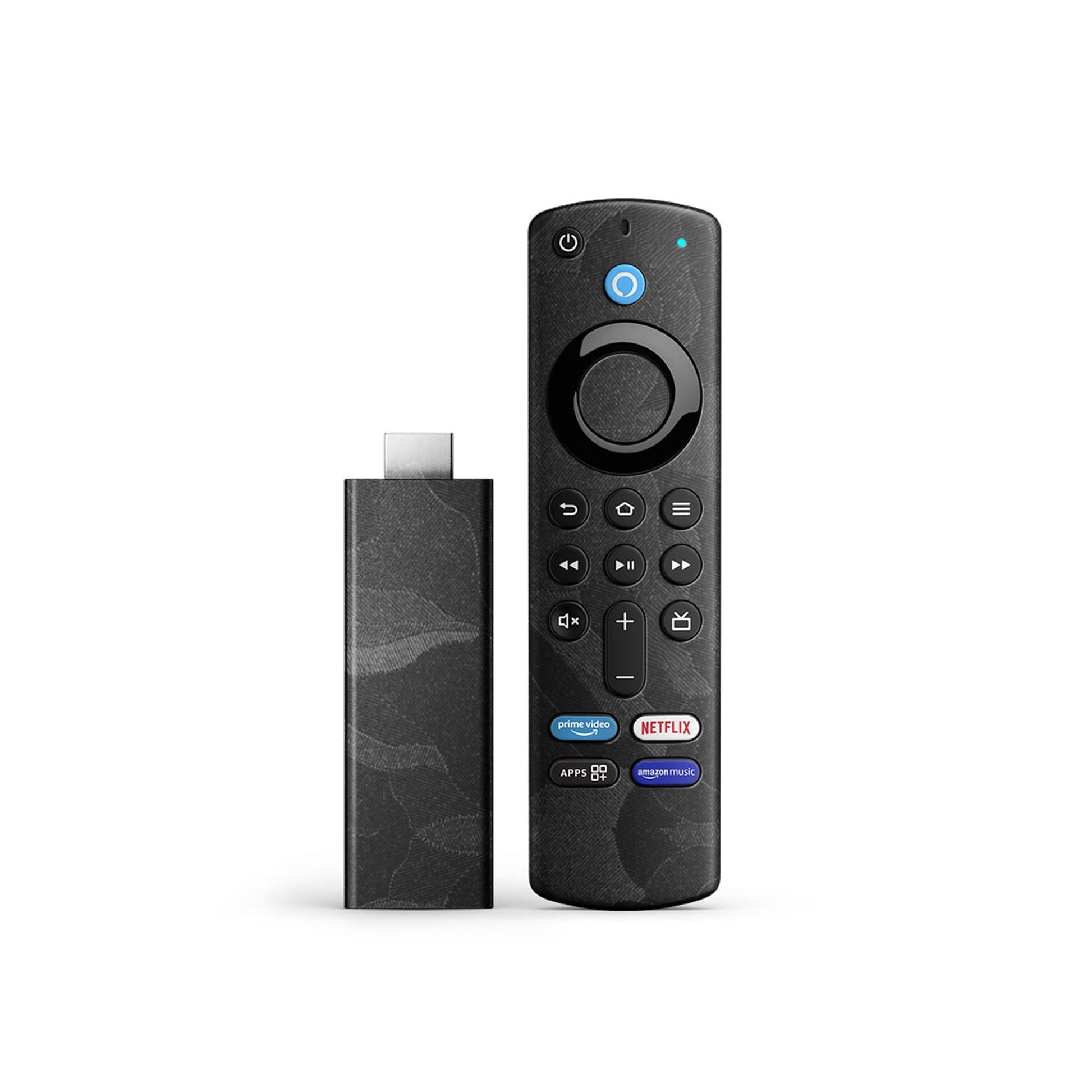 Camouflage Black Shiny Textured Material