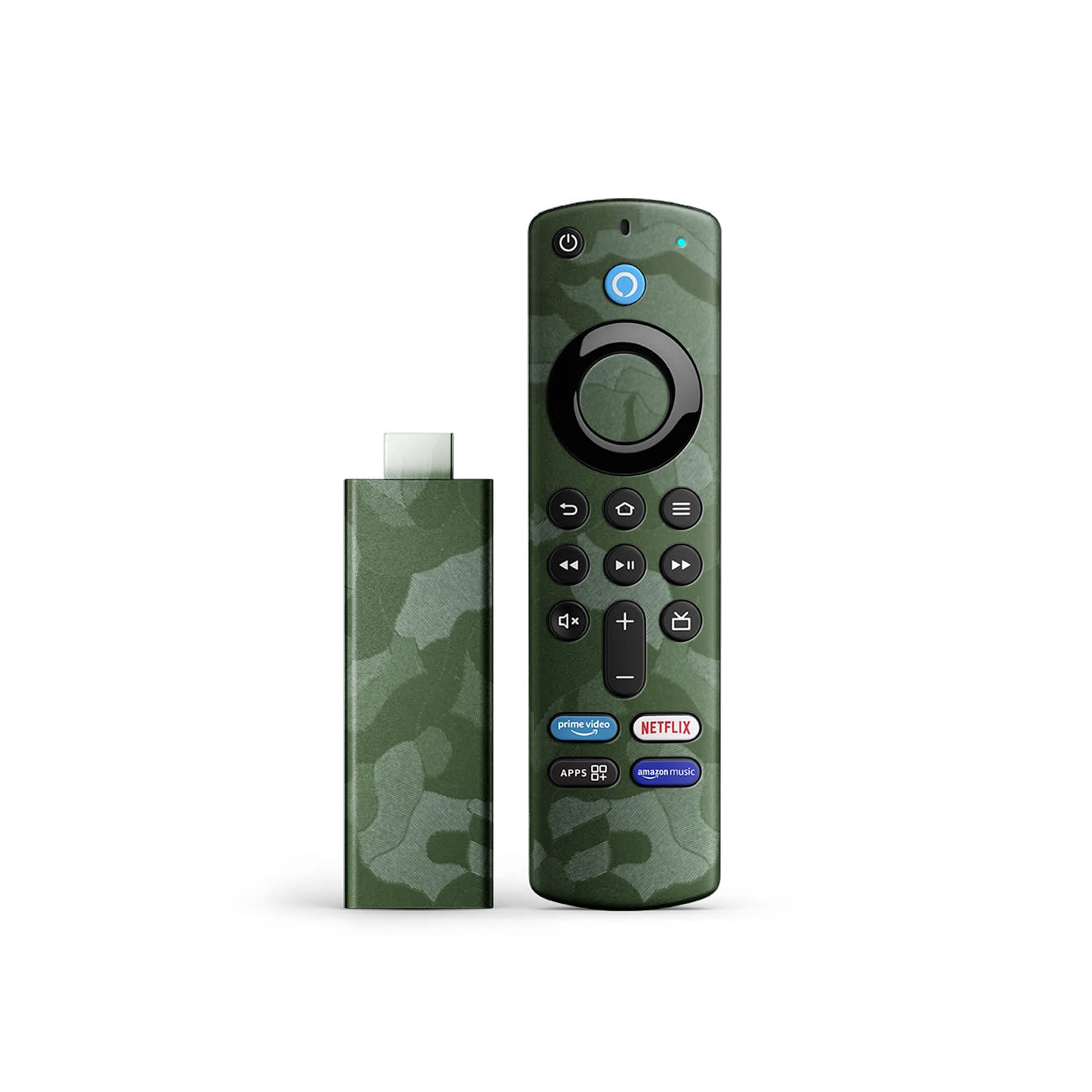 Camouflage Green Shiny Textured Material