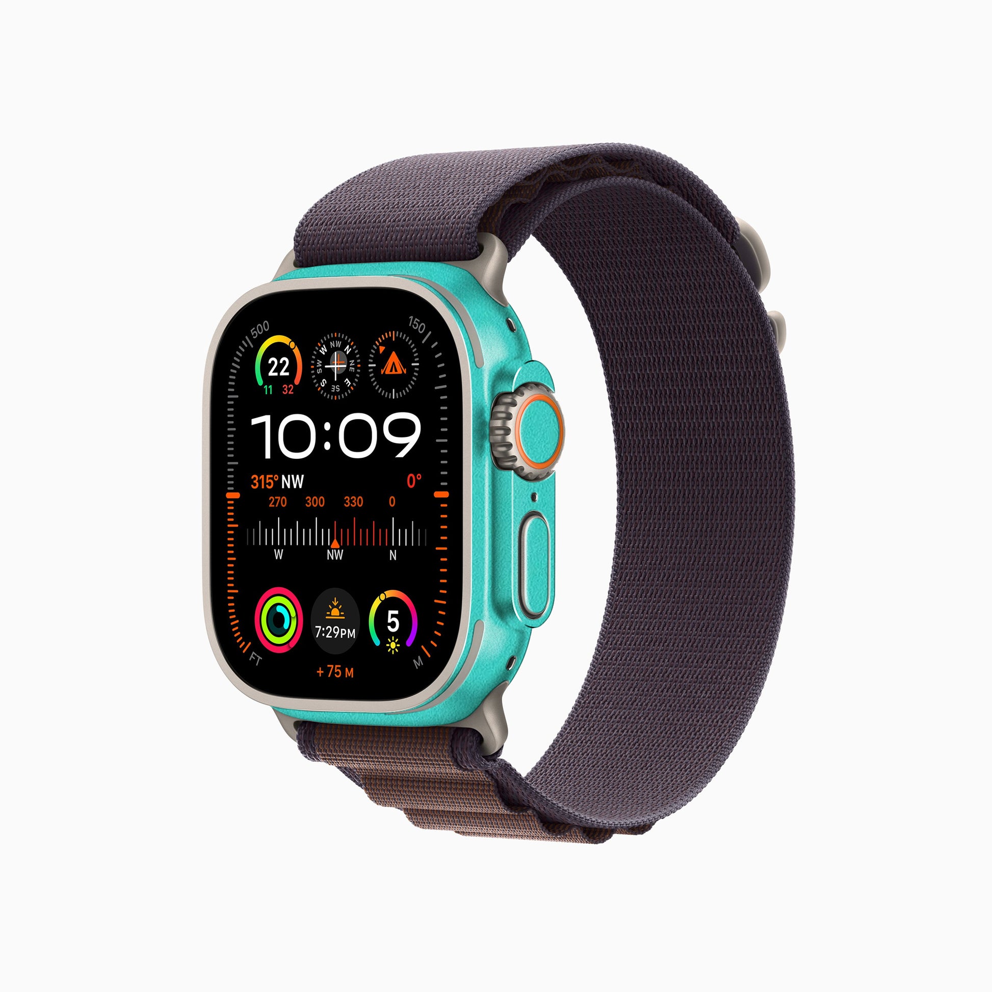Aqua Matte Green Textured Material Exclusive Watch Skins | Enhance & Safeguard Your Watch