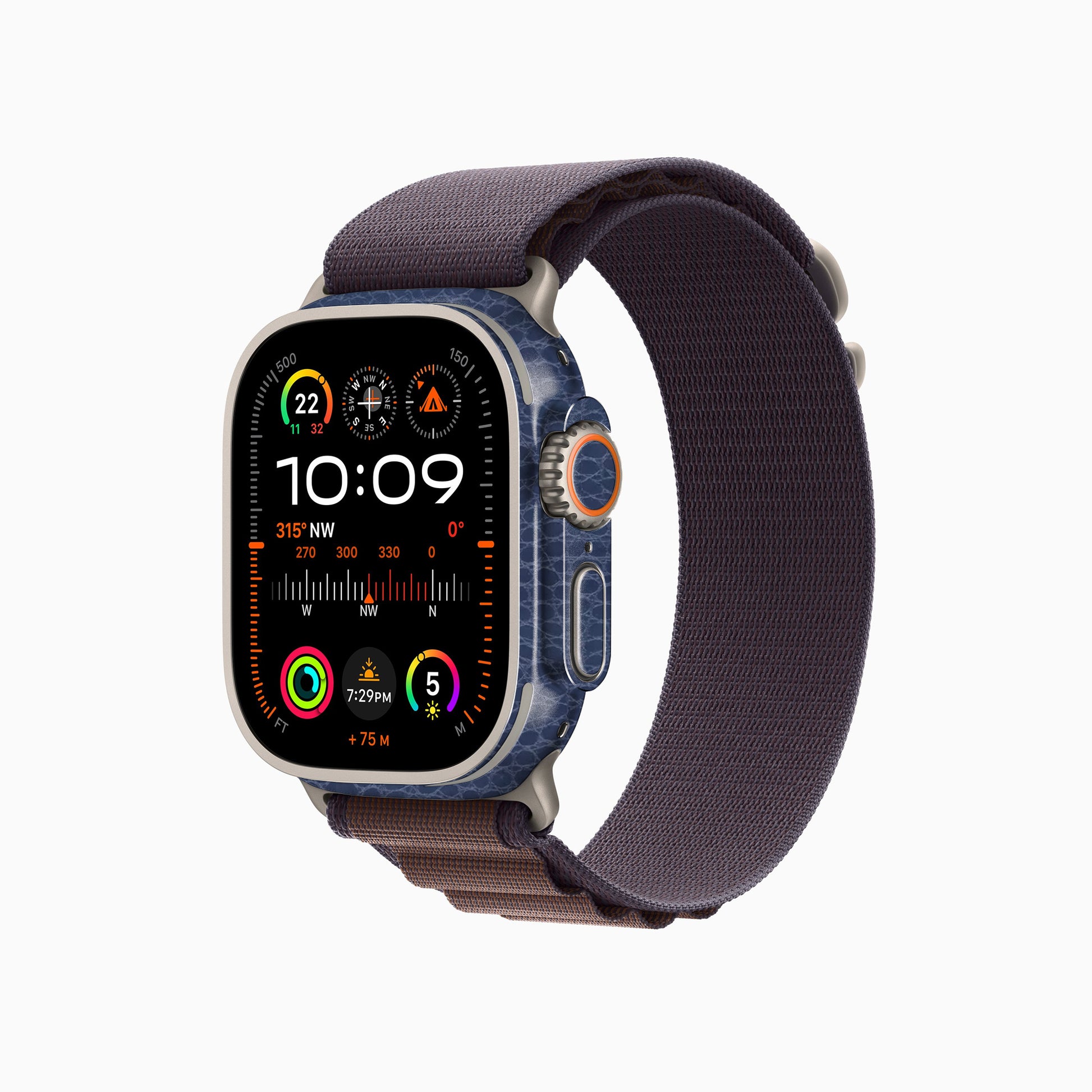 Crocodile Leather Blue Textured Material Watch Skins | Premium, Stylish & Custom Protection for Every Watch