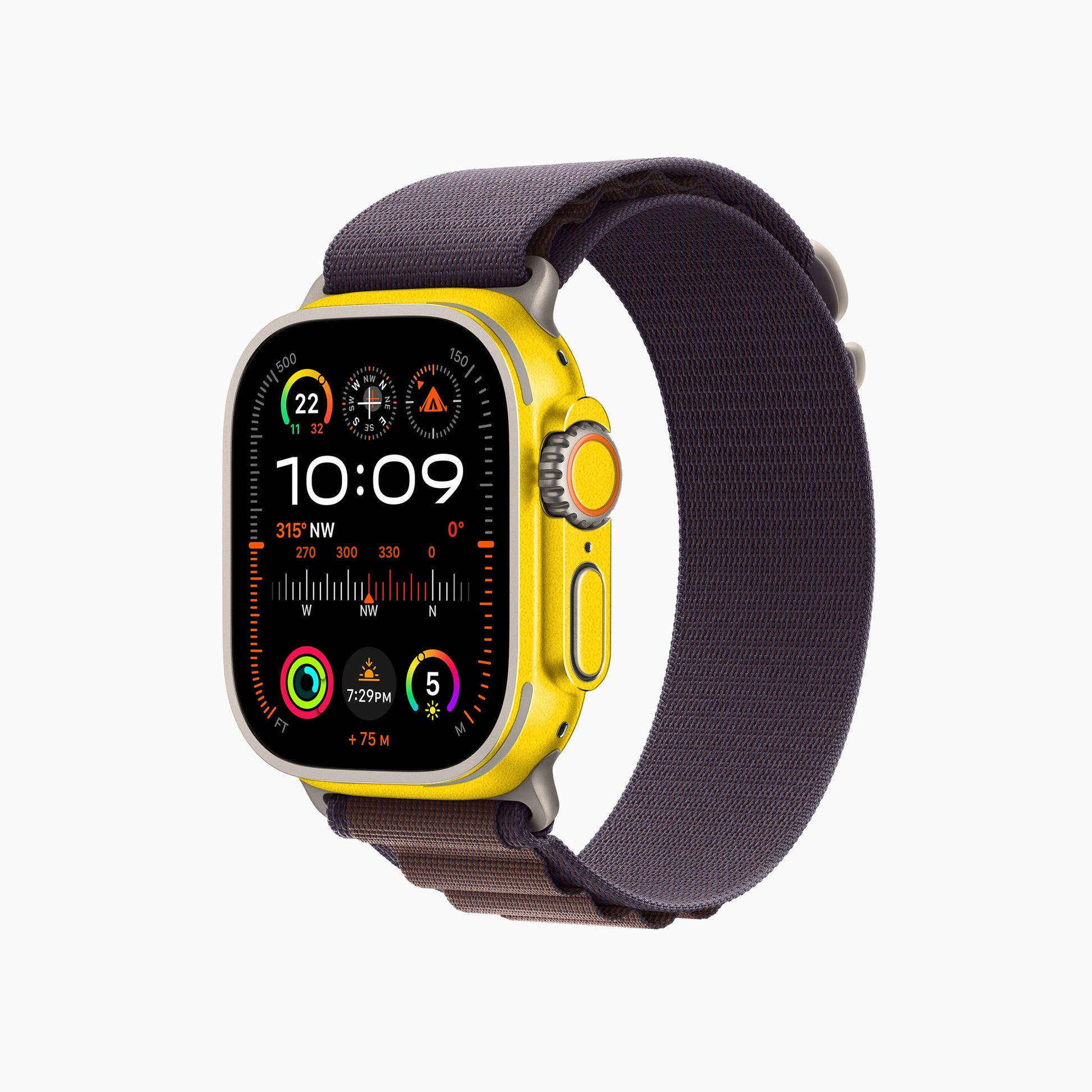 Yellow Plain Matte Textured Material Watch Skins | Premium, Stylish & Custom Protection for Every Watch
