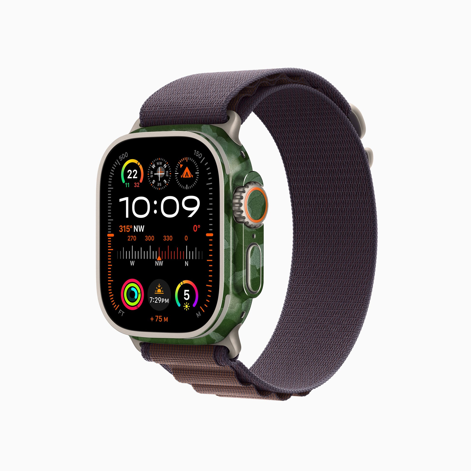 Green Camouflage Textured Material Watch Skins | Premium, Stylish & Custom Protection for Every Watch