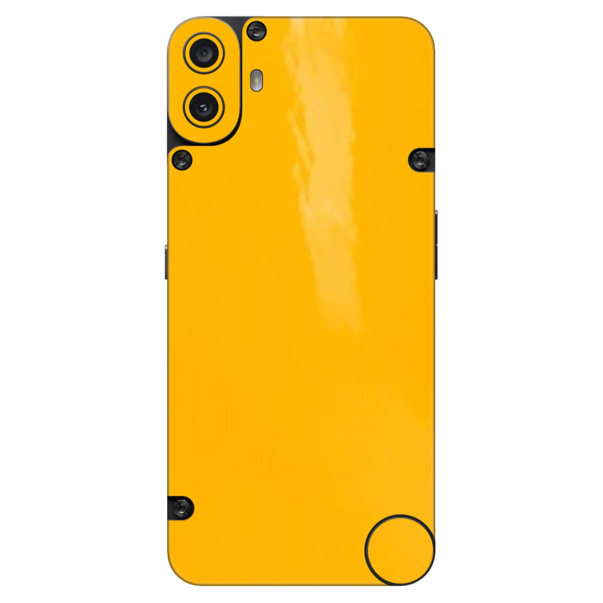 Glossy Yellow Mobile Skin - Bold & Vibrant Protection