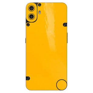 Glossy Yellow Mobile Skin - Bold & Vibrant Protection