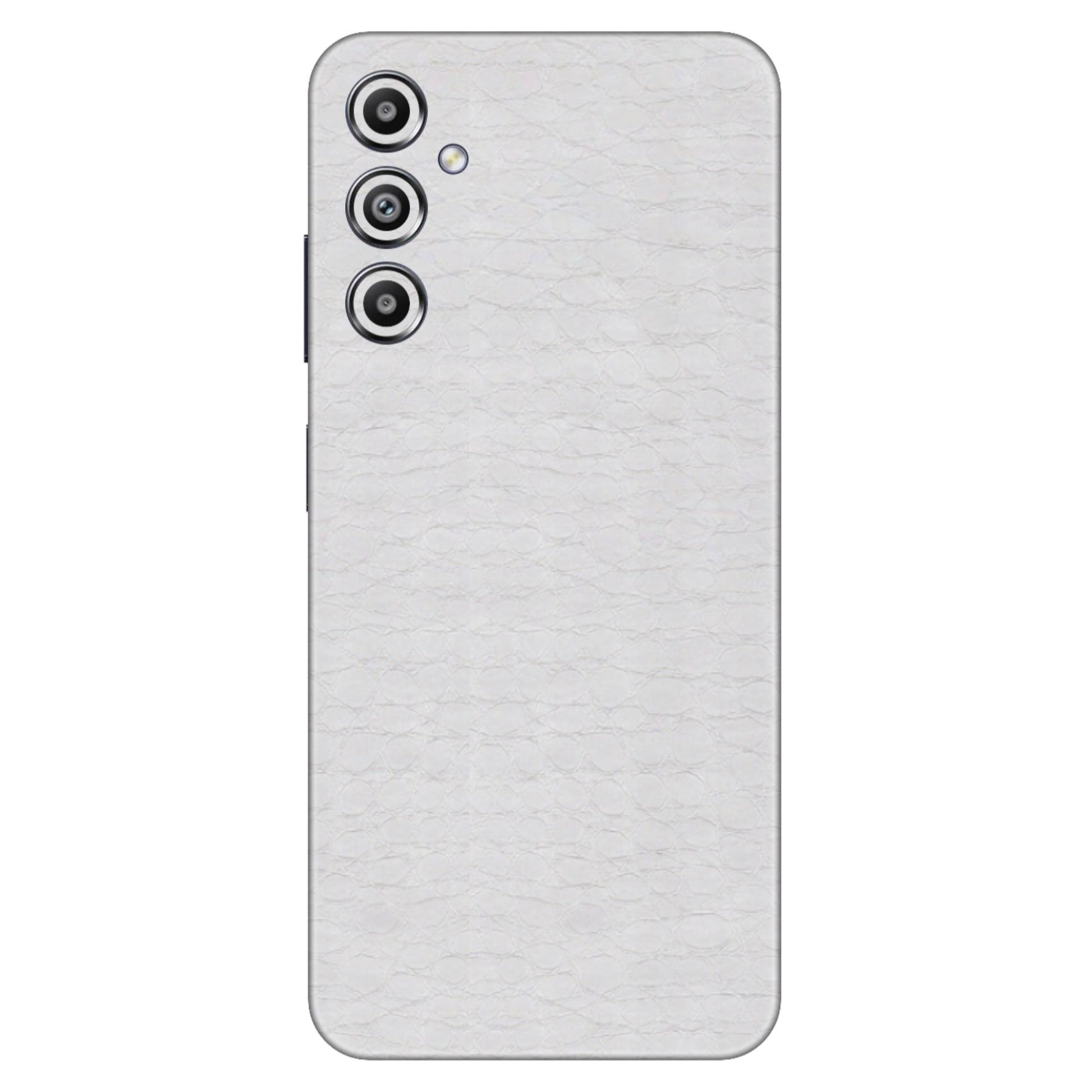 Crocodile Leather Silver Glossy Mobile Skin - Sleek & Luxurious Protection
