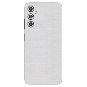 Crocodile Leather Silver Glossy Mobile Skin - Sleek & Luxurious Protection