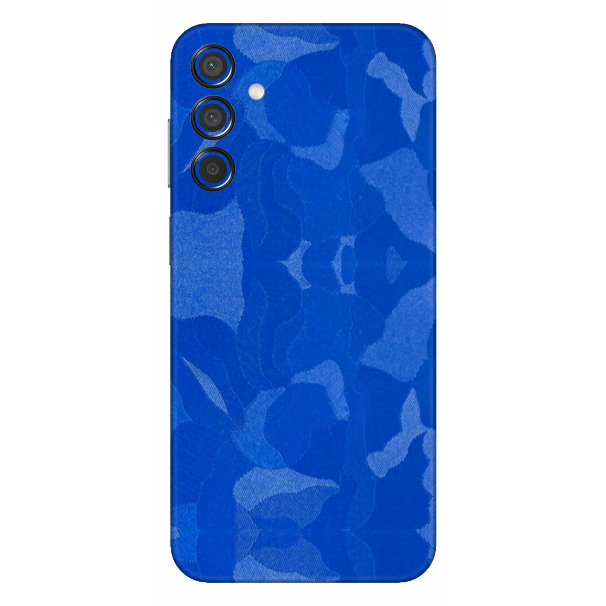 Blue Camouflage Textured Mobile Skin - Bold &amp; Stylish Protection
