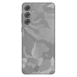 Silver Camouflage Textured Mobile Skin - Sleek & Modern Protection