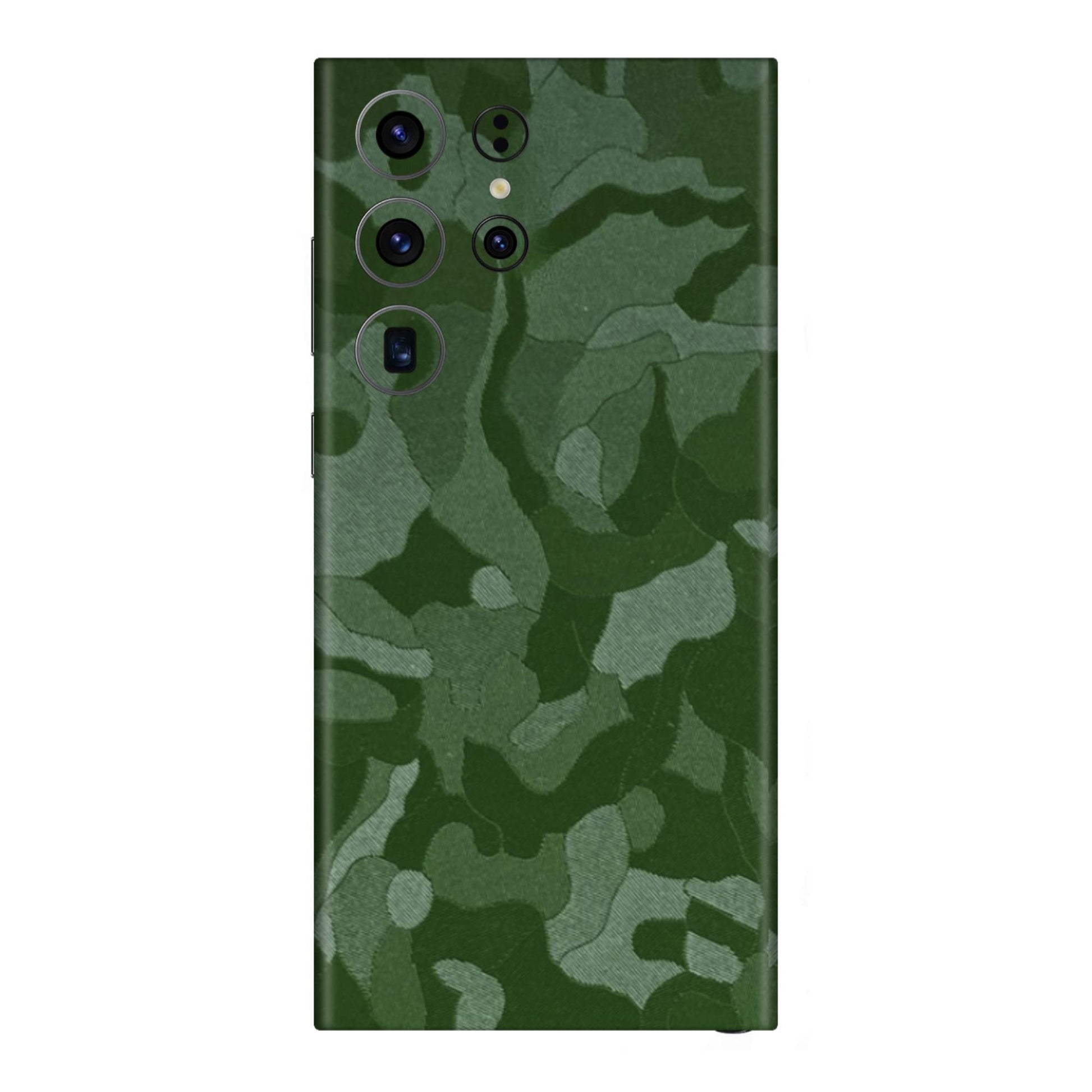 Green Camouflage Textured Mobile Skin - Tactical &amp; Rugged Protection