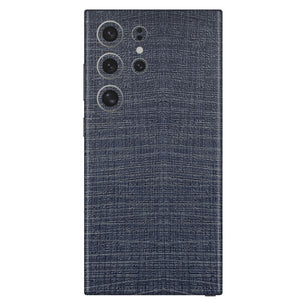 Blue Fabric Textured Mobile Skin - Stylish & Durable Fabric Feel