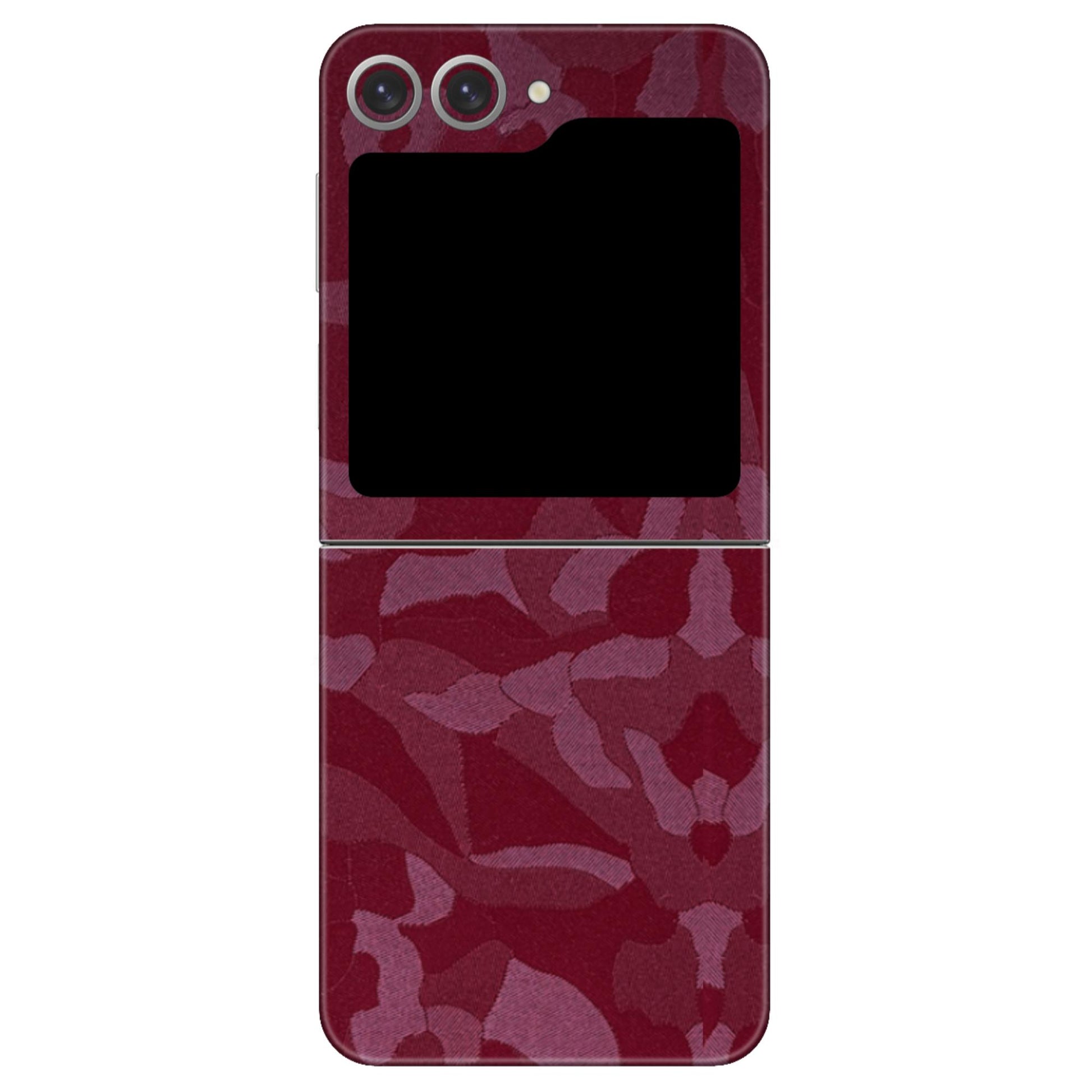 Maroon Camouflage Textured Mobile Skin - Bold &amp; Unique Protection