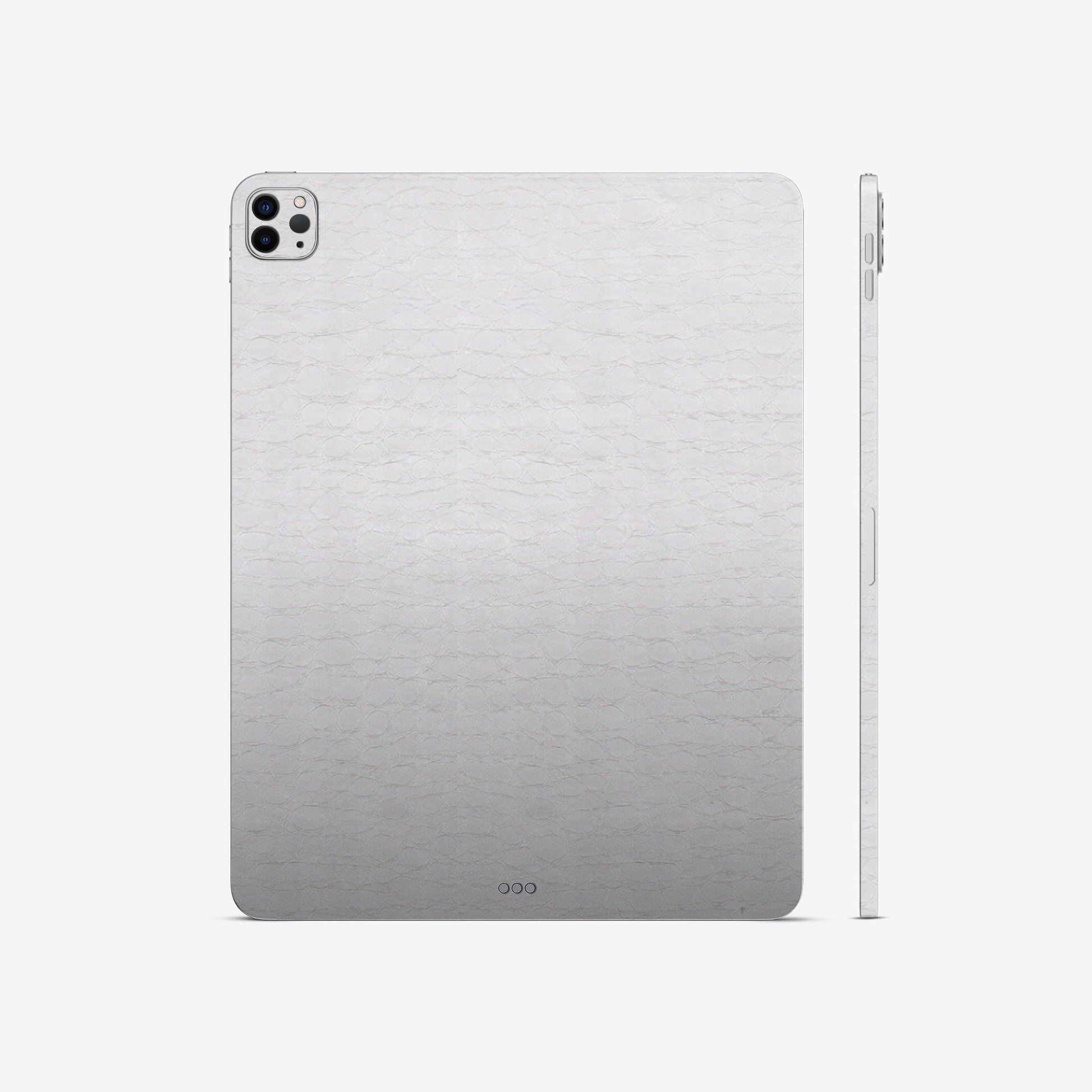 Elegant Crocodile Shiny Leather Silver Textured iPad & Tablet Skins | Stylish Protection for Your Devices