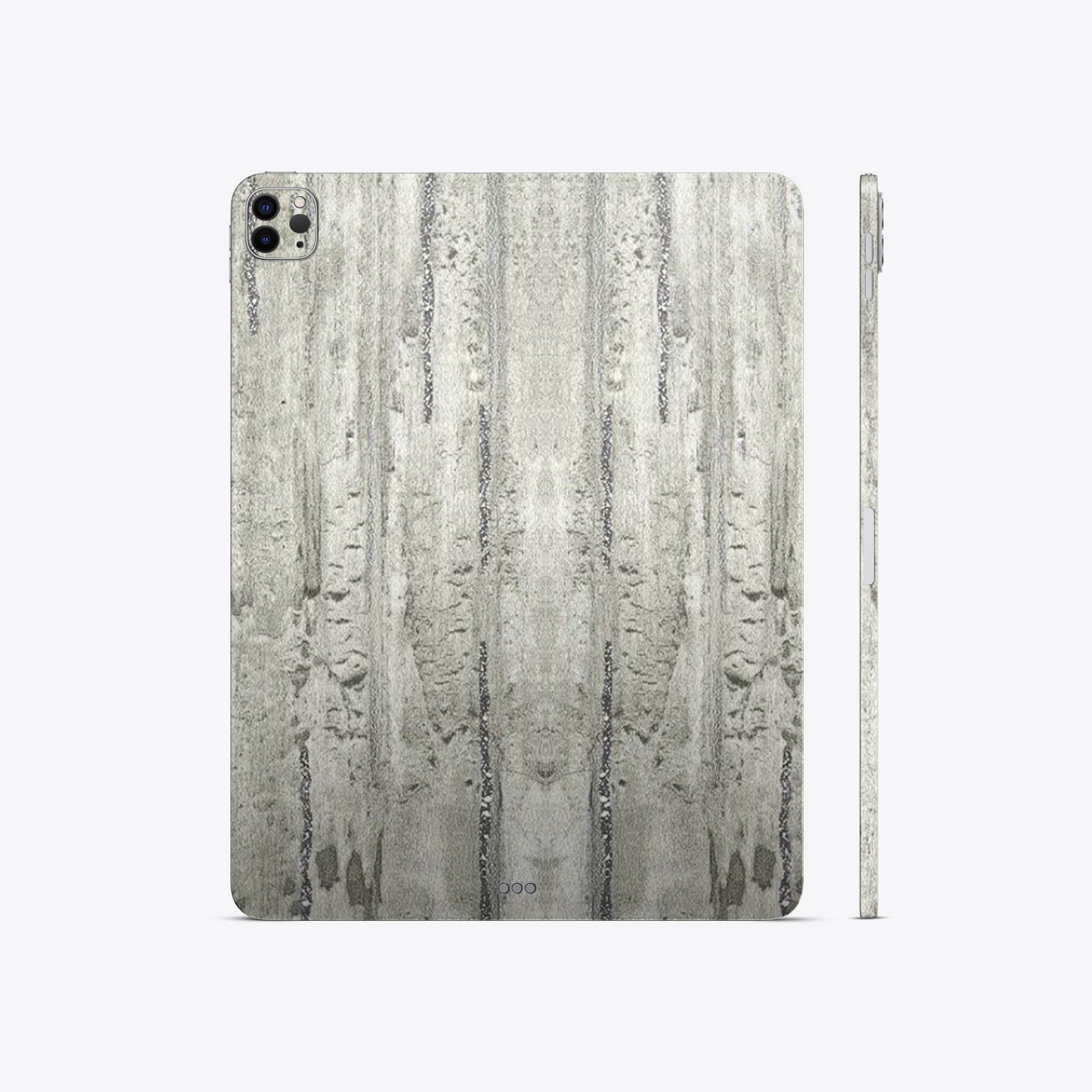 Silver Strip Concrete Textured Skin | Rugged Concrete-Inspired Skin with Silver Accents for Ultimate Protection