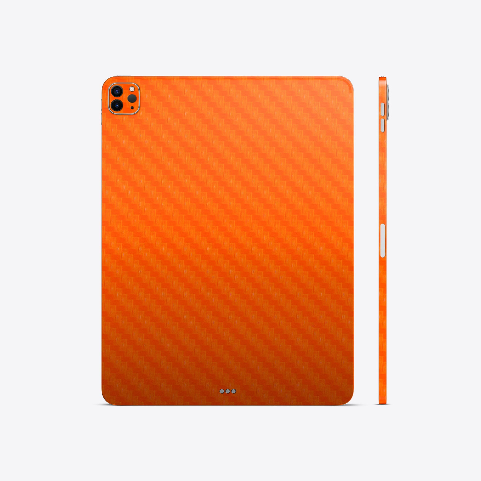 Carbon Fiber Orange Skin for iPad & Tablet | Bold and Durable Carbon Fiber Gadget Skin for Ultimate Protection