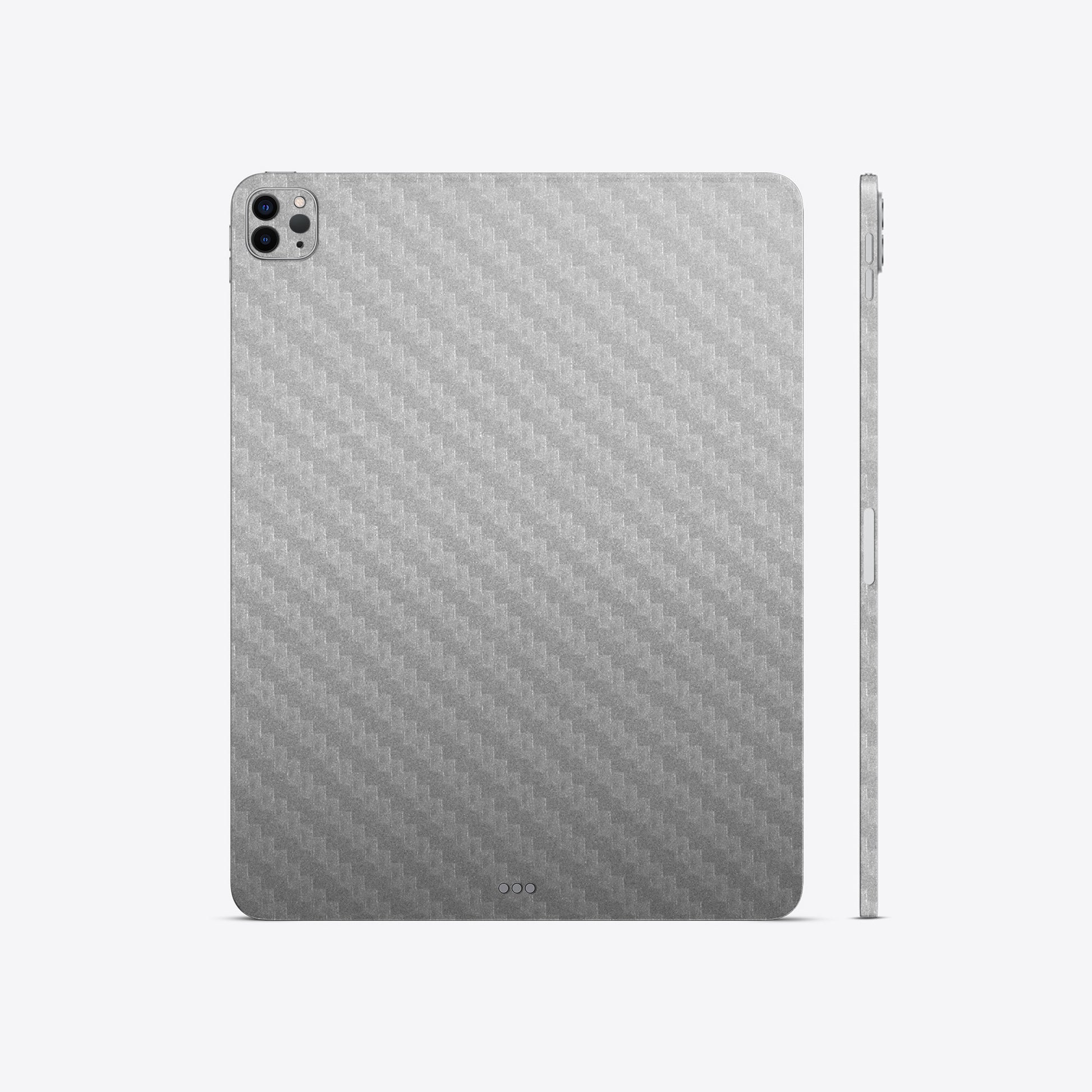Carbon Fiber Silver Skin for iPad & Tablet | Sleek and Durable Carbon Fiber Gadget Skin for Premium Protection