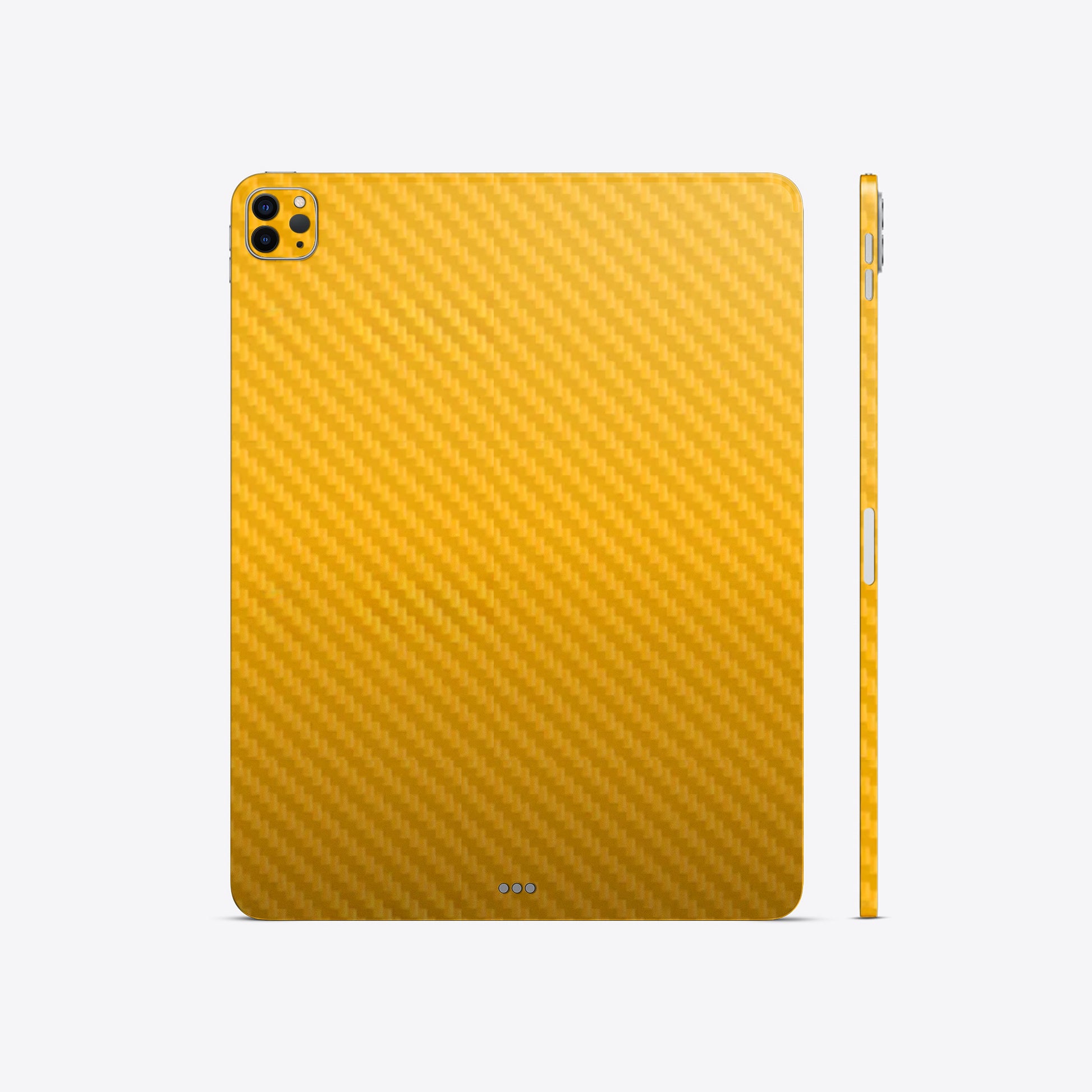 Carbon Fiber Yellow Skin for iPad & Tablet | Stylish and Durable Carbon Fiber Gadget Skin for Superior Protection