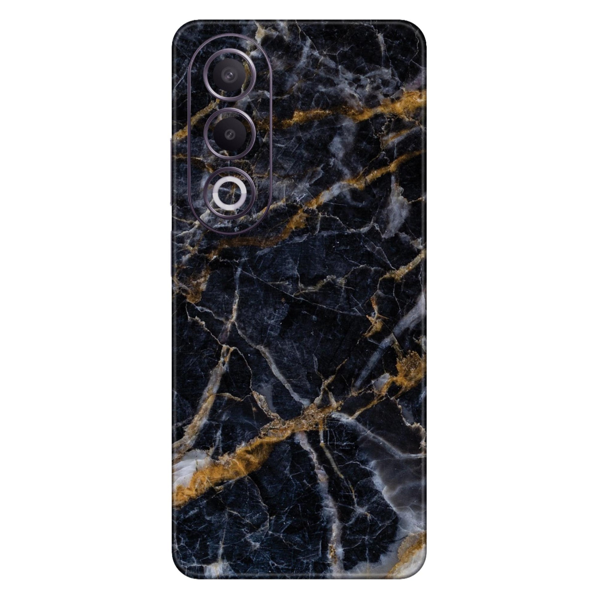 Black and Gold Marble Mobile Skin – Luxurious Printed Marble Design for Smartphones