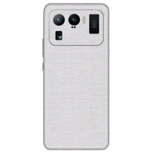 Crocodile Leather Silver Glossy Mobile Skin - Sleek & Luxurious Protection
