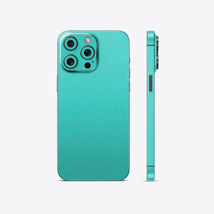 Aqua Green Matte Plain Color Mobile Skin – Simple, Clean Protection for Your Phone