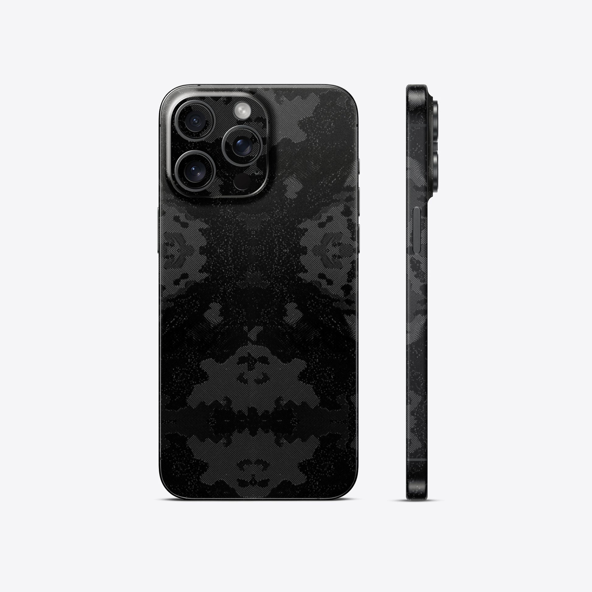 Black Shadow Textured Skin - Bold &amp; Glossy Finish
