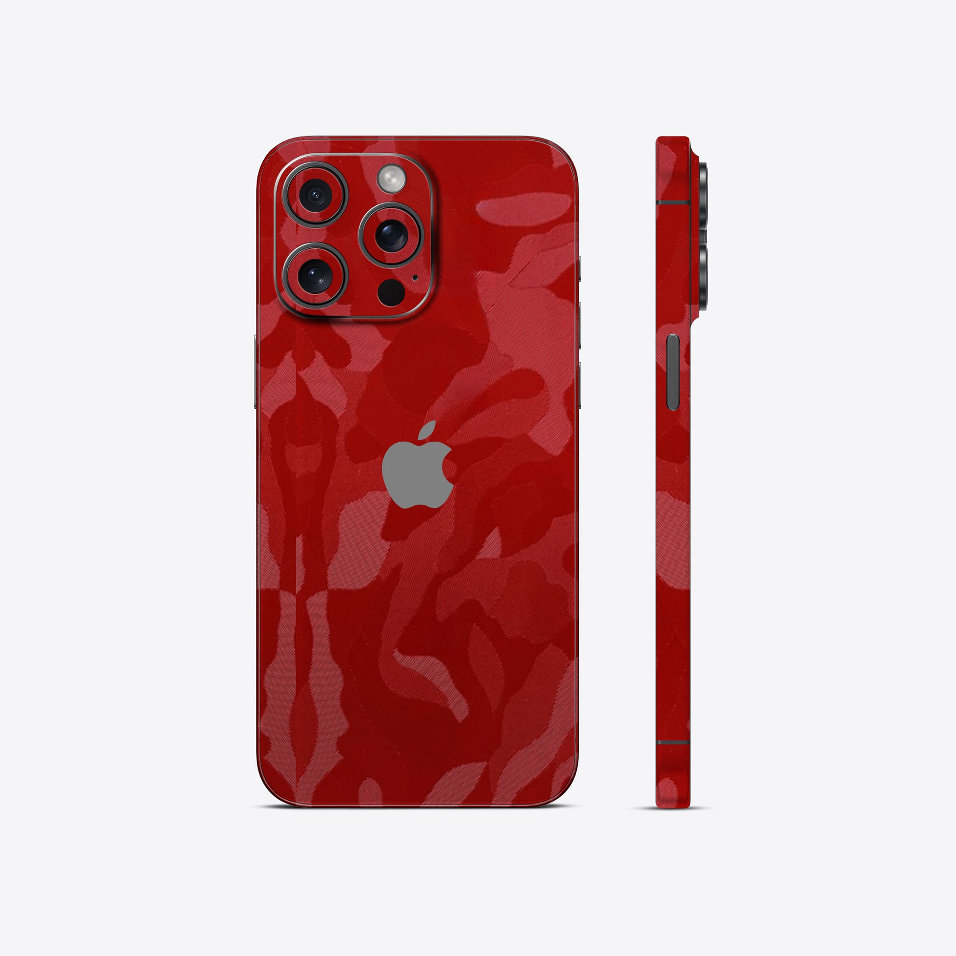 Red Camouflage Textured Mobile Skin - Bold &amp; Rugged Protection