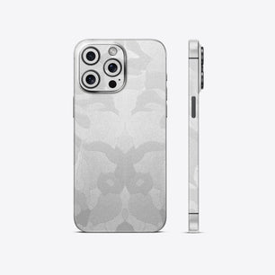 White Camouflage Textured Mobile Skin - Sleek & Minimalist Protection