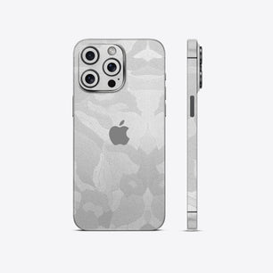 White Camouflage Textured Mobile Skin - Sleek & Minimalist Protection