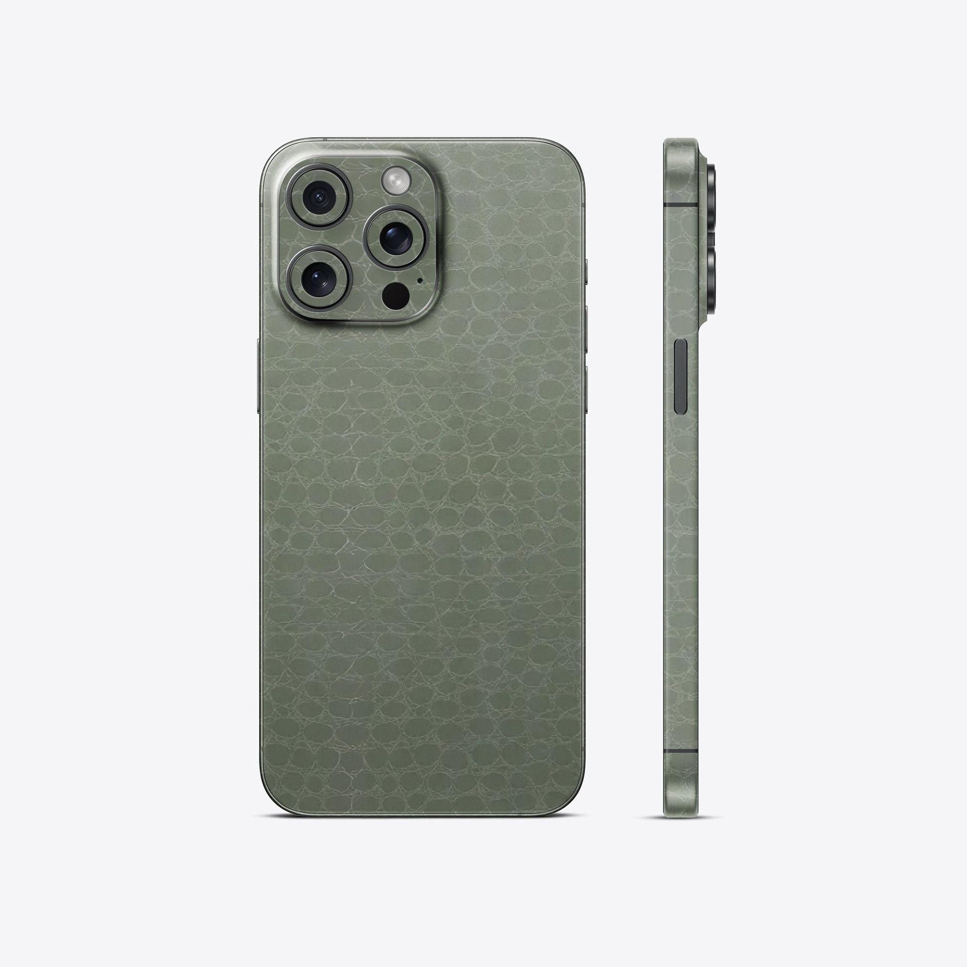 Crocodile Leather Armor Green Glossy Mobile Skin - Bold & Luxurious Protection