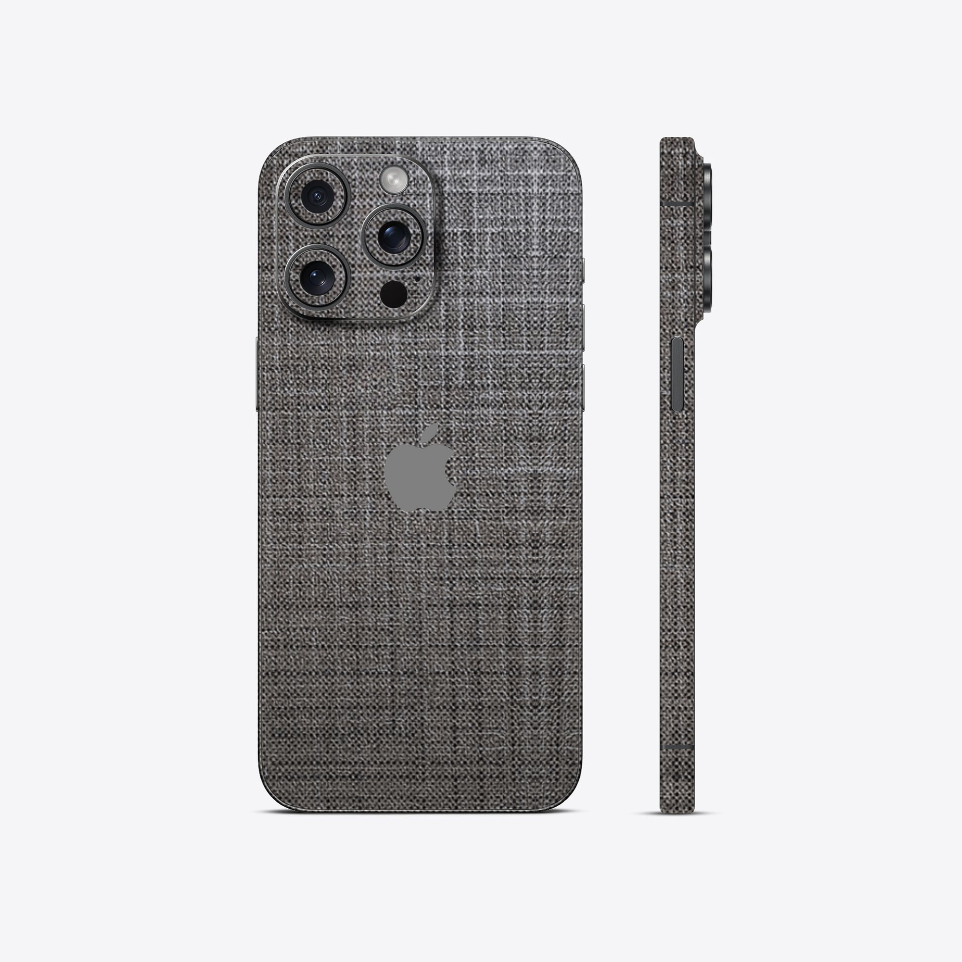 Fox Linen Dark Textured Mobile Skin - Stylish & Durable Protection