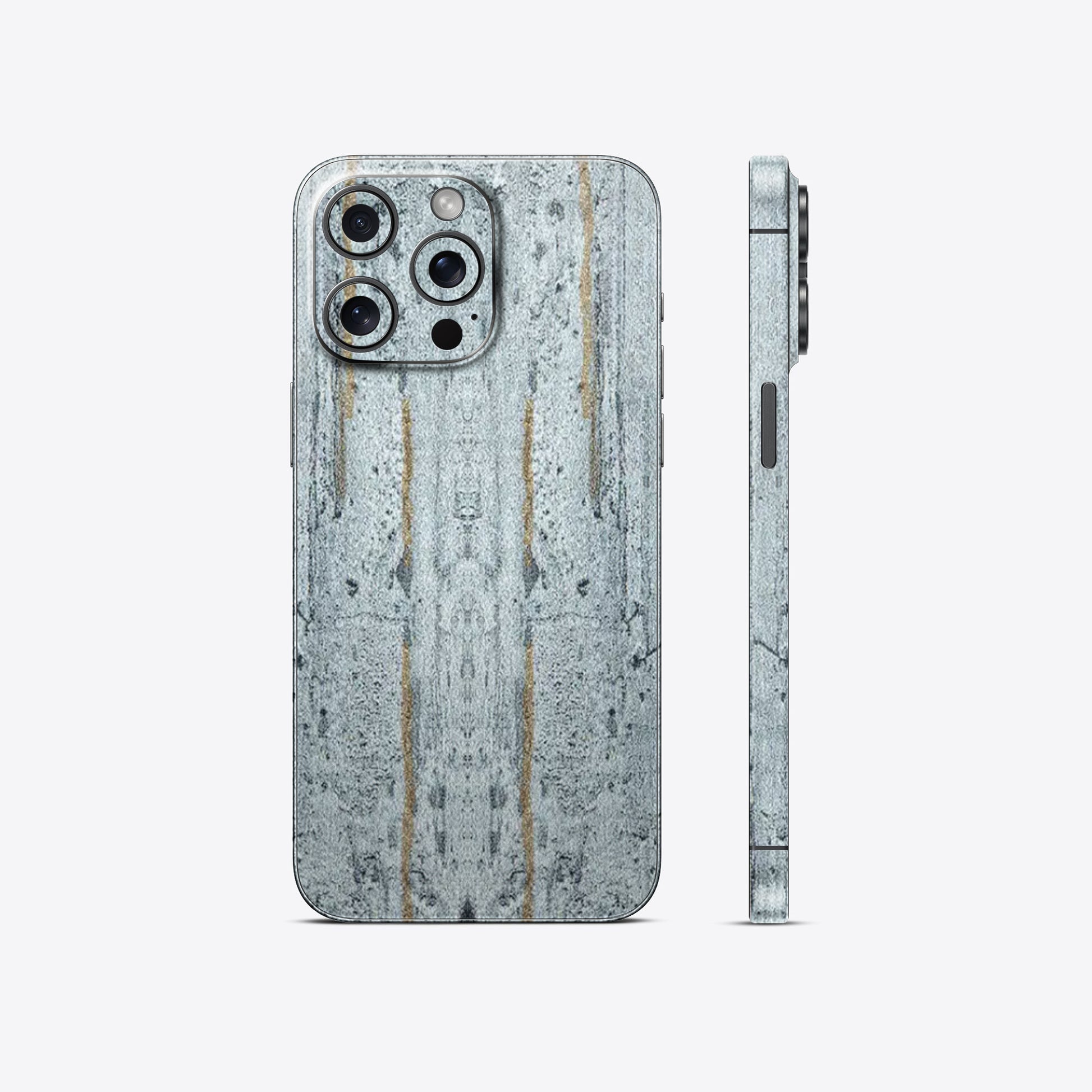 Gold Strip Concrete Marble Textured Mobile Skin - Elegant & Durable Design