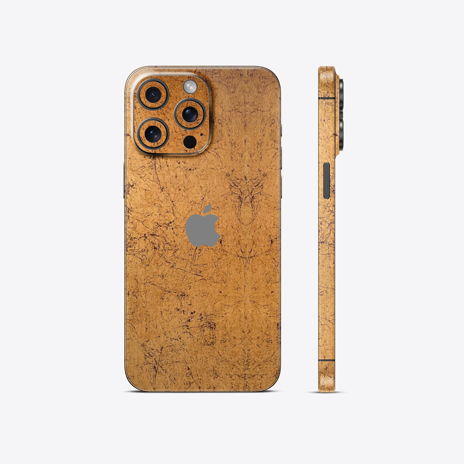 Golden Crack Metallic Textured Mobile Skin - Striking & Luxurious Design