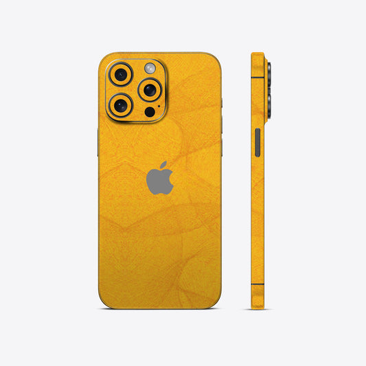 Golden Swirl Textured Mobile Skin - Elegant & Luxurious Protection
