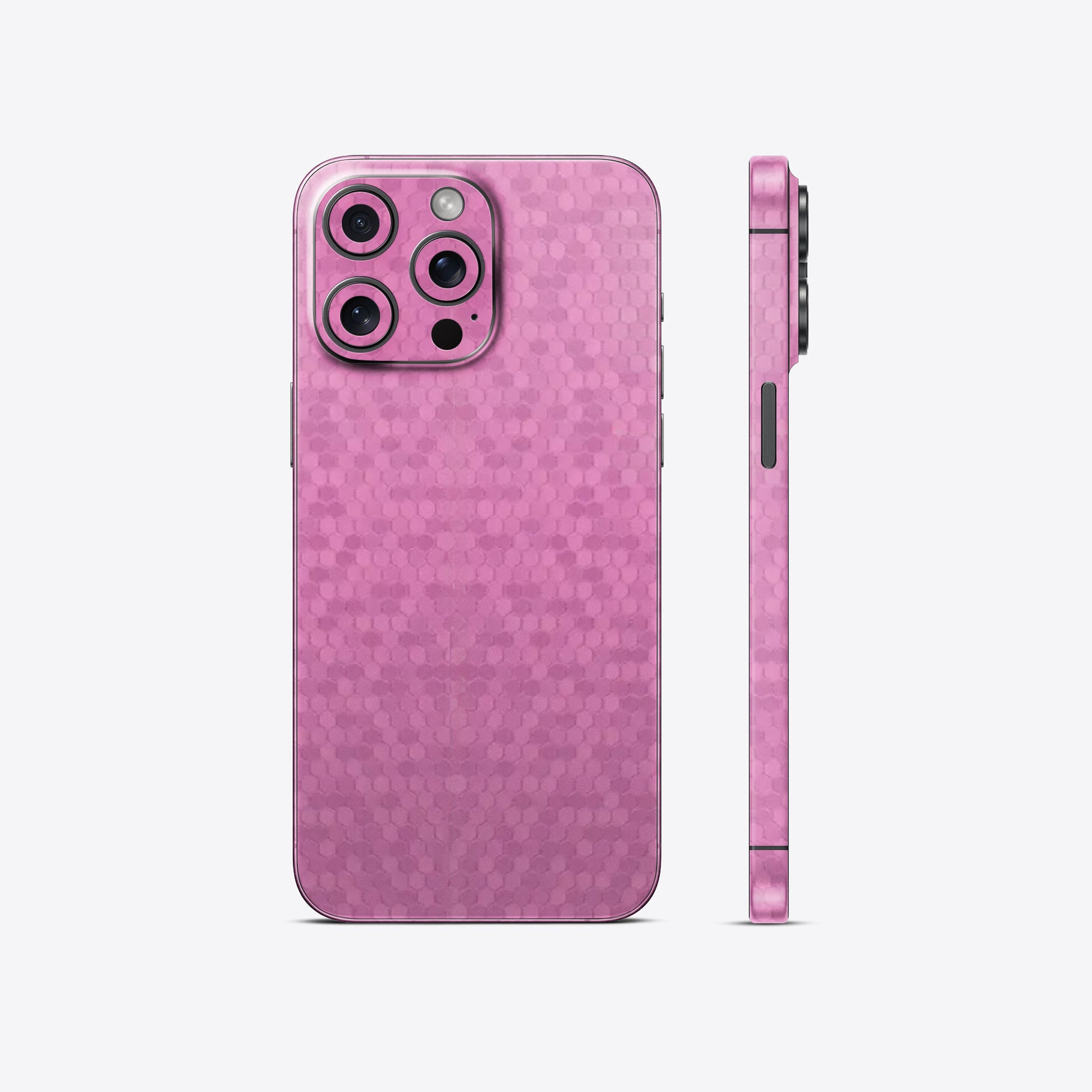 Honeycomb Pink Textured Mobile Skin - Stylish & Protective Design