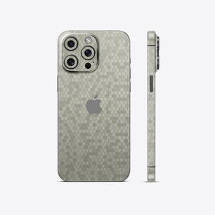 Honeycomb Silver Textured Mobile Skin - Sleek & Stylish Protection