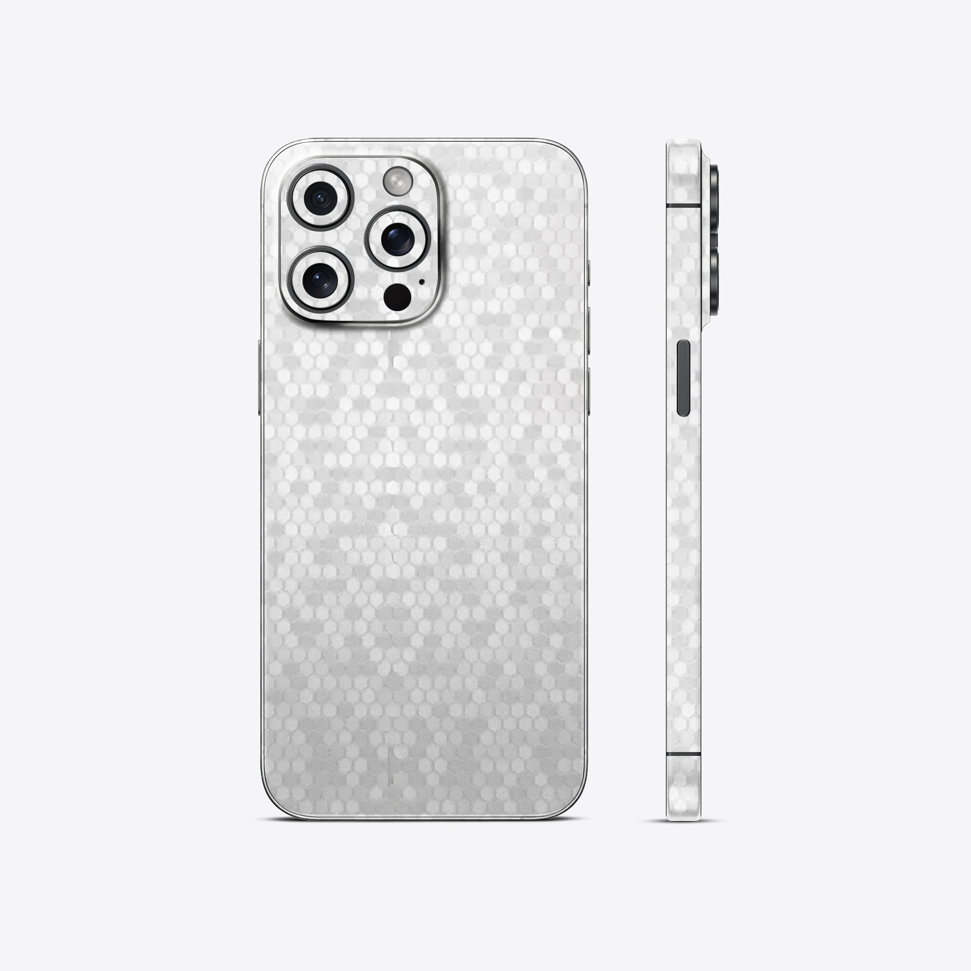 Honeycomb White Textured Mobile Skin - Clean & Modern Protection
