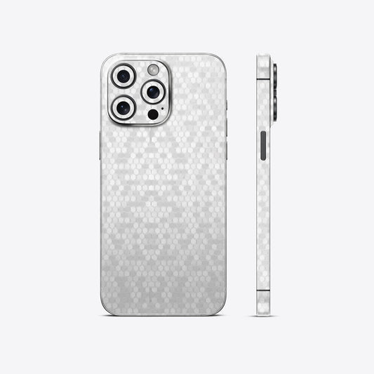 Honeycomb White Textured Mobile Skin - Clean & Modern Protection