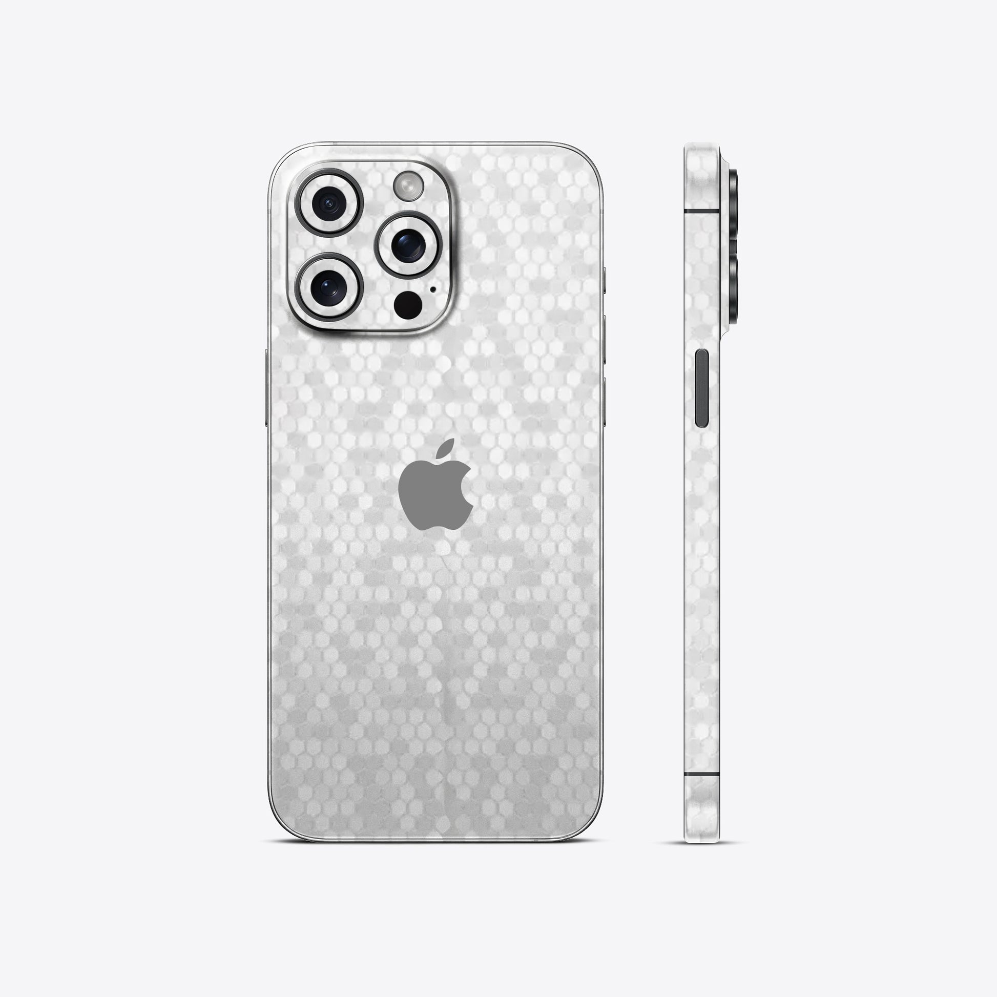 Honeycomb White Textured Mobile Skin - Clean & Modern Protection