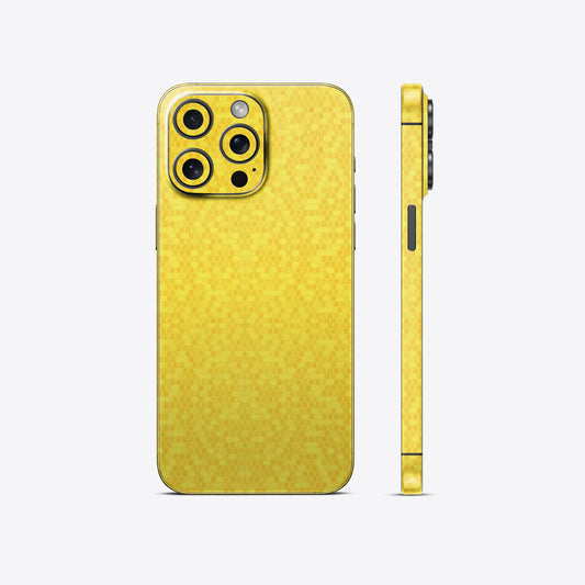 Honeycomb Yellow Textured Mobile Skin - Bold & Stylish Protection