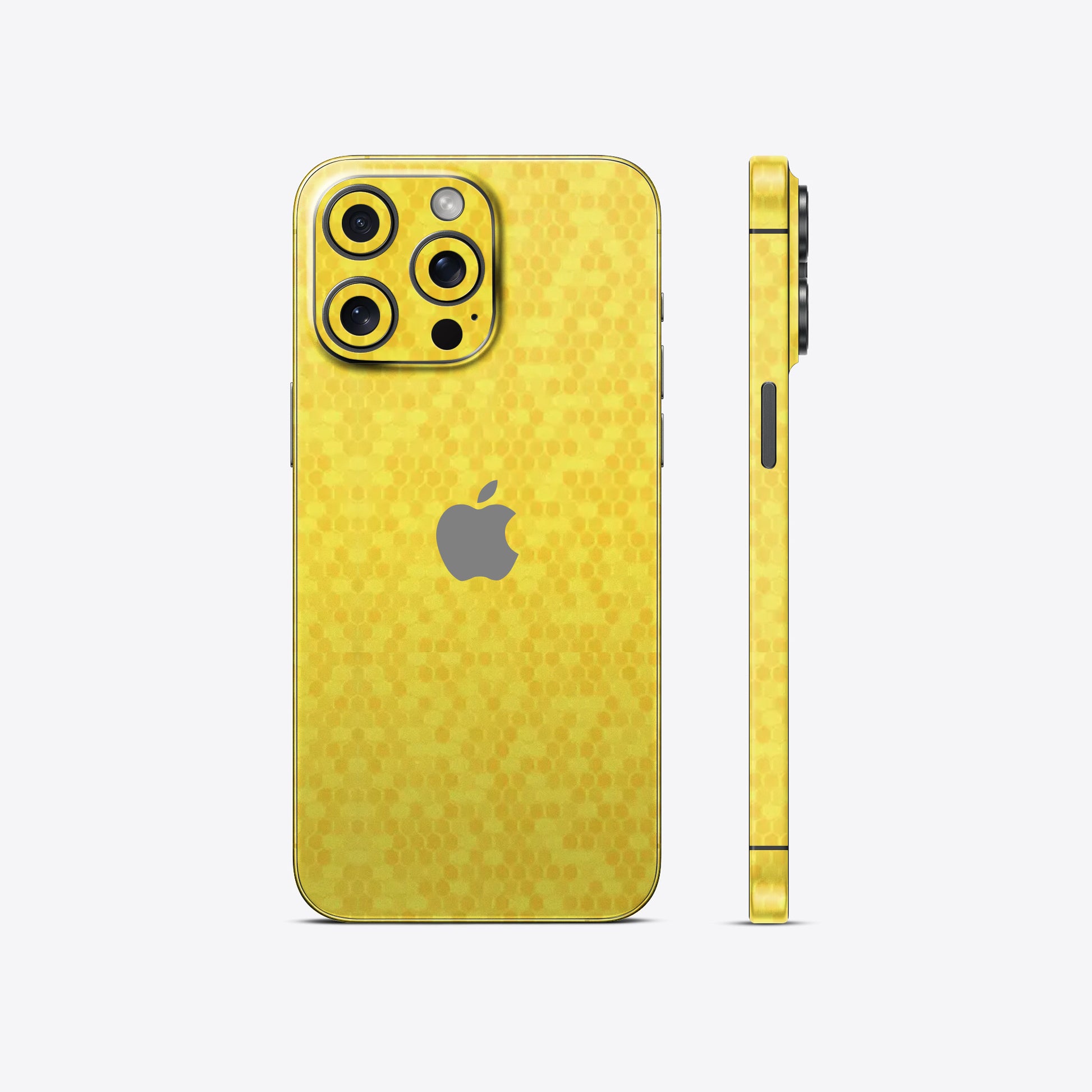 Honeycomb Yellow Textured Mobile Skin - Bold & Stylish Protection