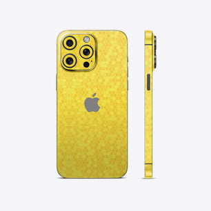 Honeycomb Yellow Textured Mobile Skin - Bold & Stylish Protection