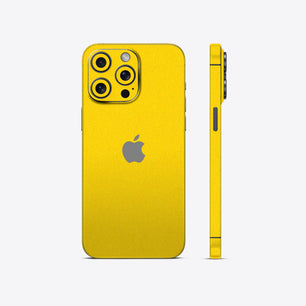 Matte Yellow Mobile Skin - Bold & Bright Protection