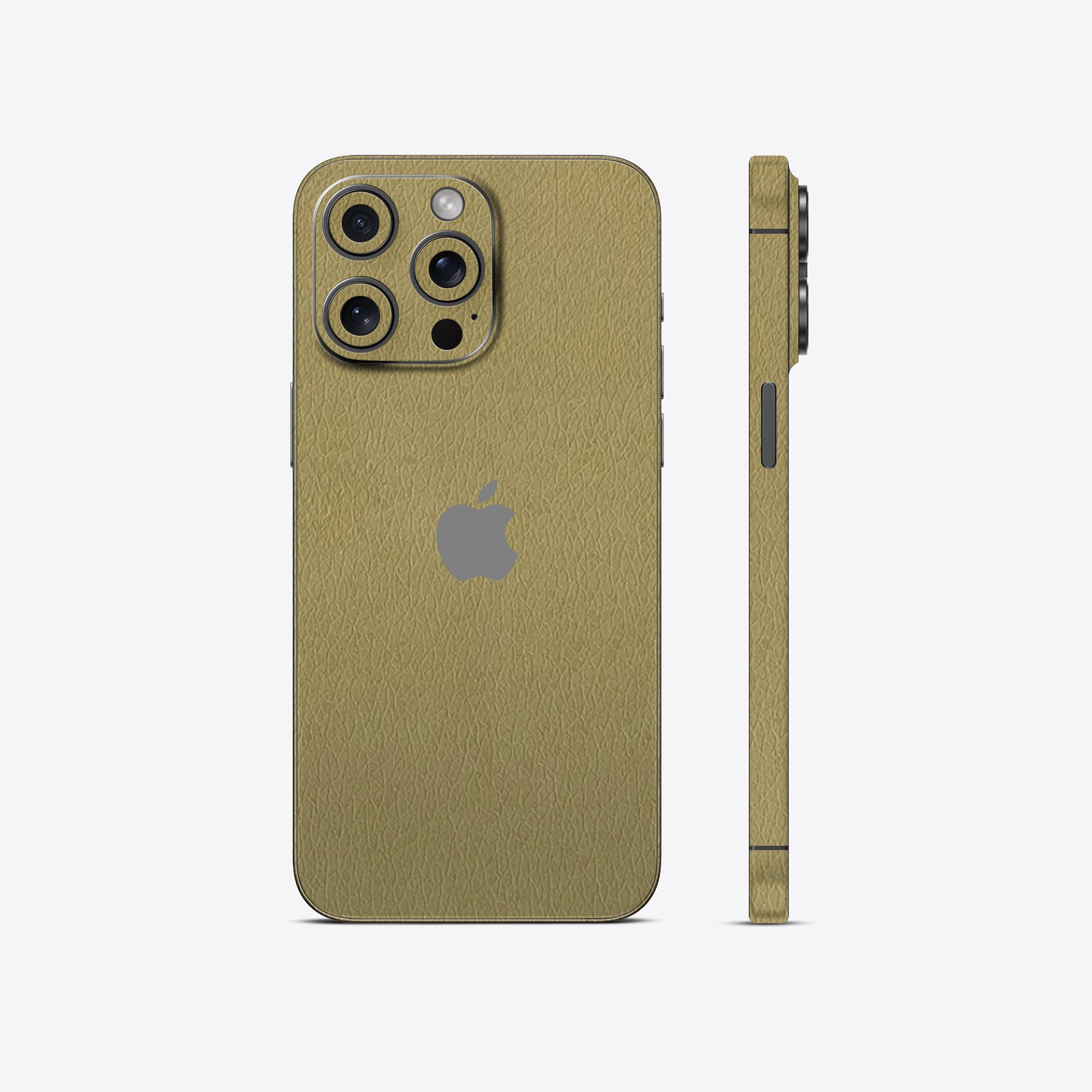 Yellow Green Leather Textured Mobile Skin - Bold & Luxurious Protection